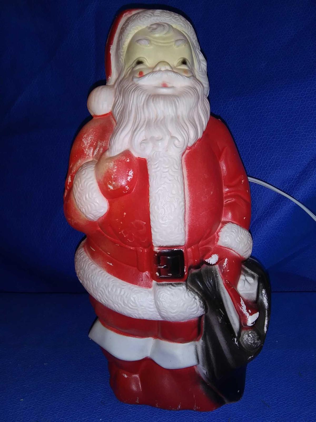 13" Lighted Empire Santa Blow Mold