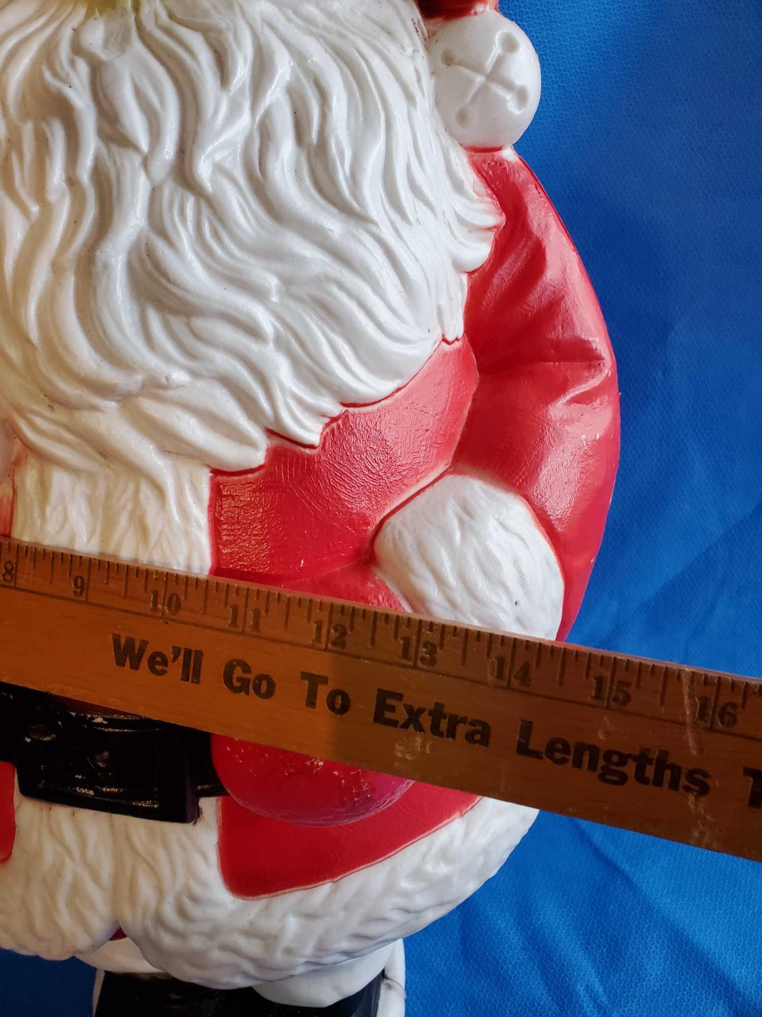 vintage Santa Blow Mold, 29 in. tall, Grand Venture