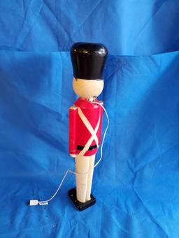Vintage 31" tall Toy Soldier Blow Mold