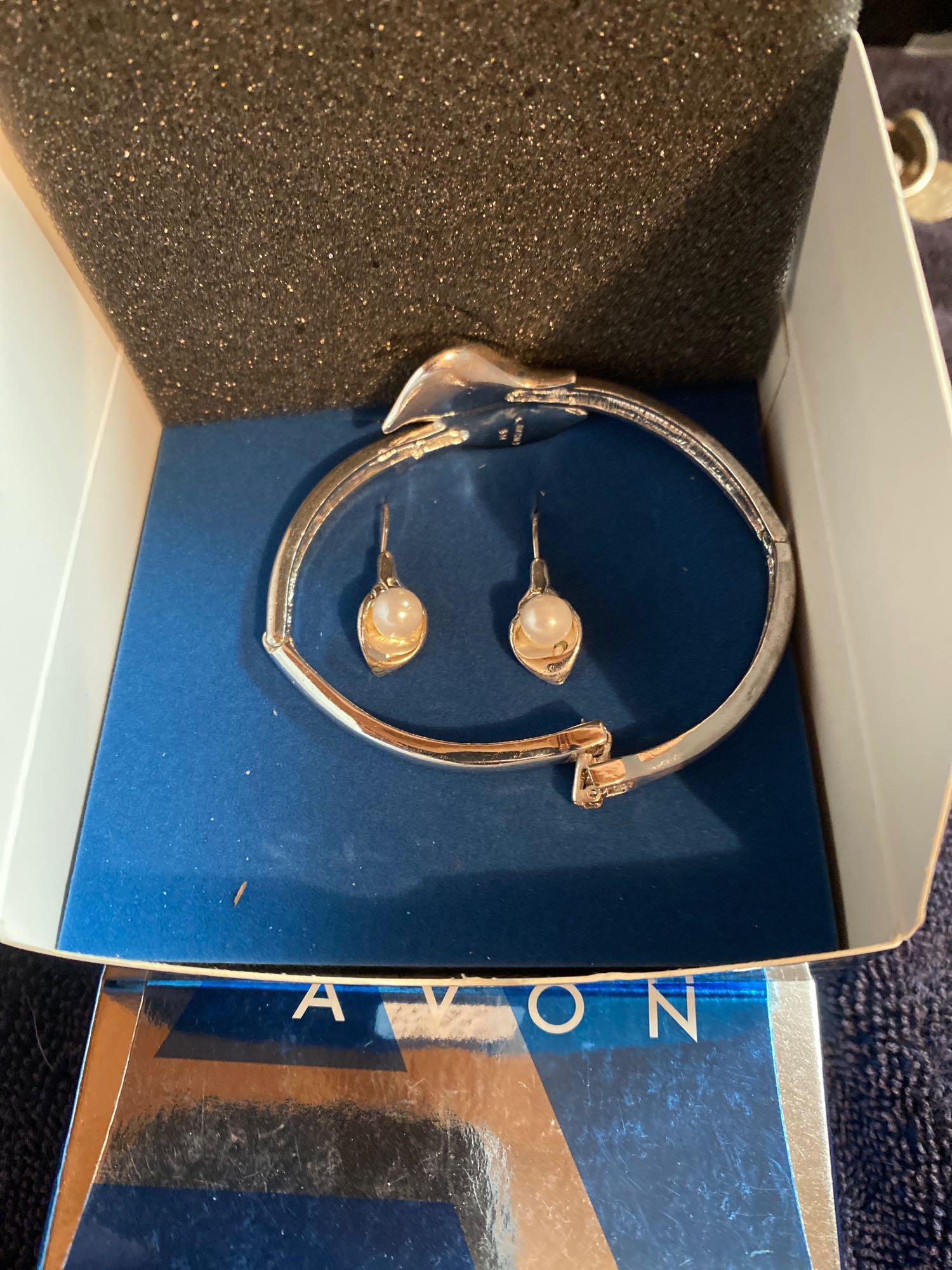 3 sets of Avon new old stock jewelry in boxes