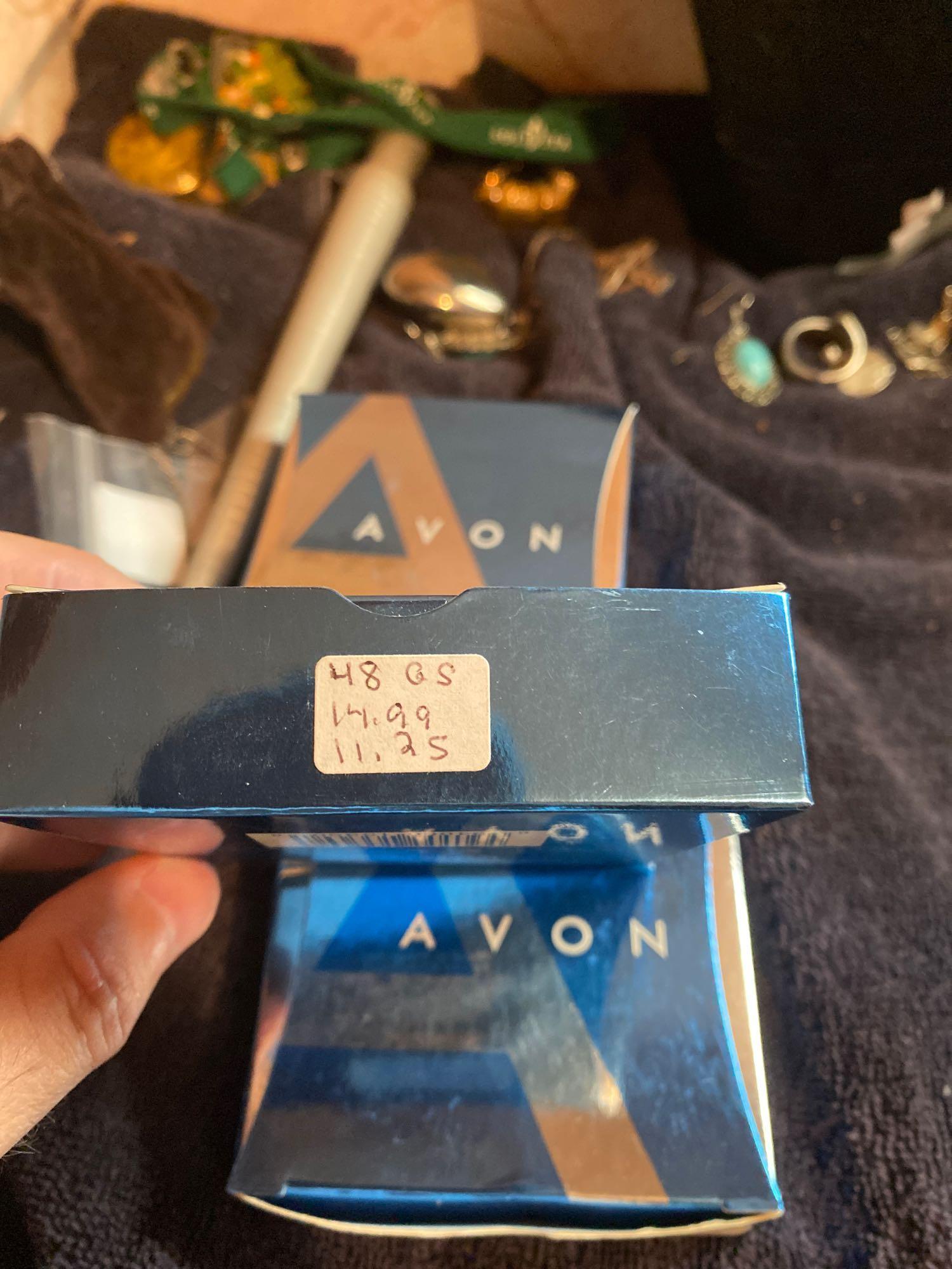 3 sets of Avon new old stock jewelry in boxes