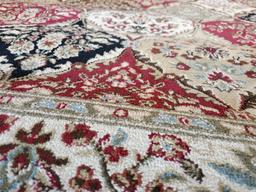 Nice large oriental pattern rug, 89 x 63"