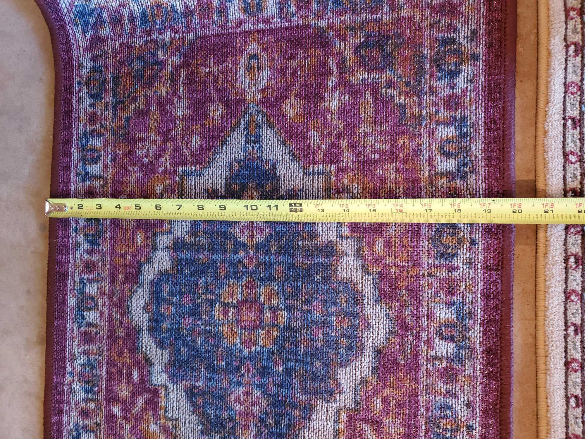 3 small rugs, oriental patterns