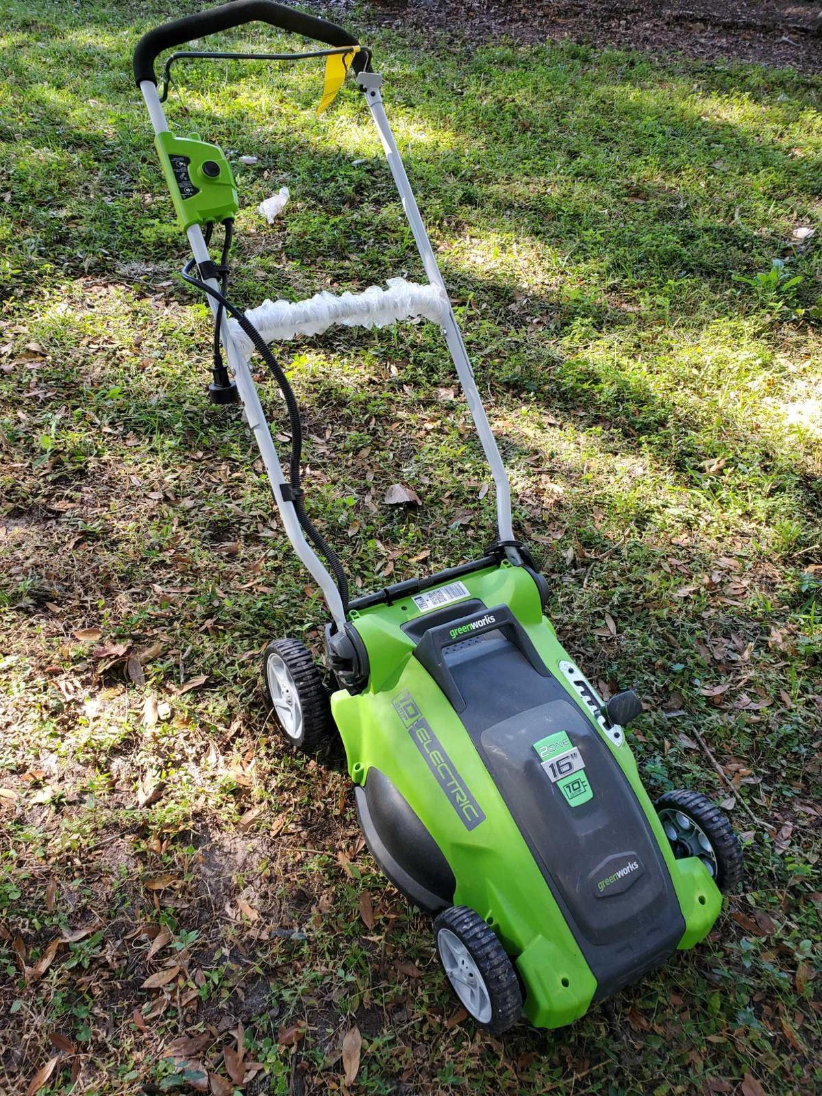 New, never used GreenWorks 2in1 16in. 10 amp Electric Lawnmower