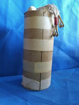 Vintage Authentic Packed Parachute in Tube