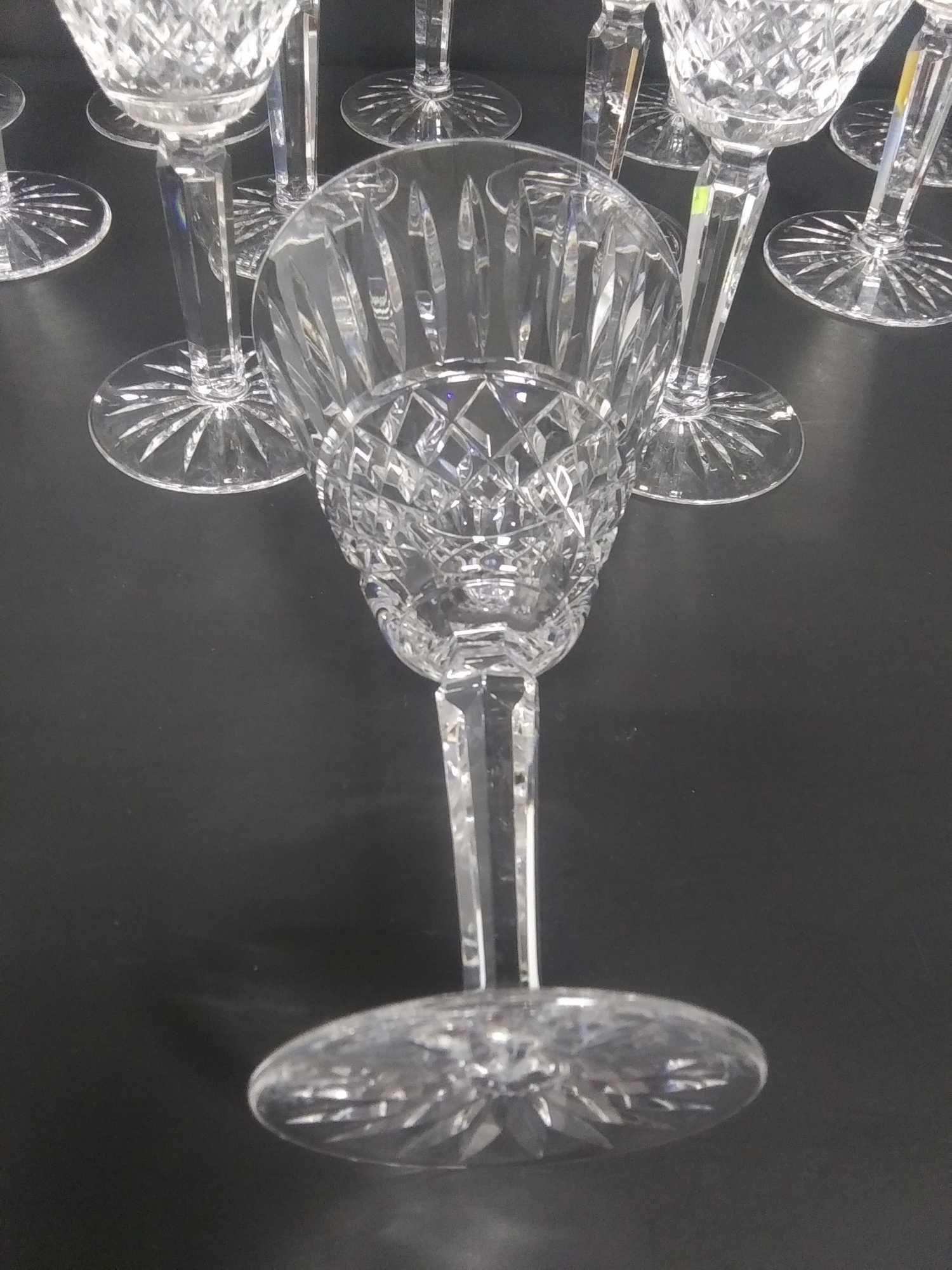 (12) 7" WATERFORD CRYSTAL Stemware Wine Glasses