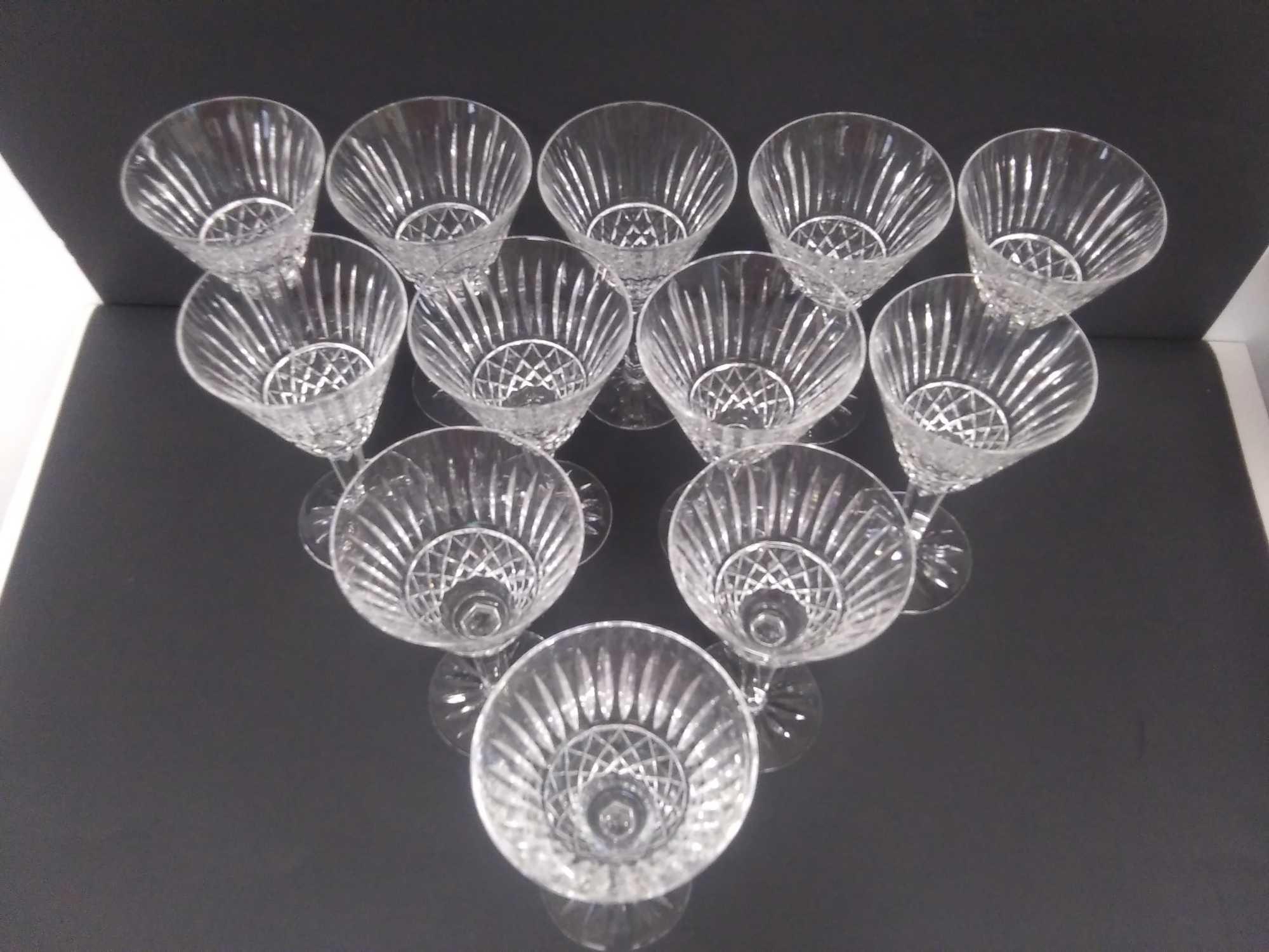 (12) 7" WATERFORD CRYSTAL Stemware Wine Glasses