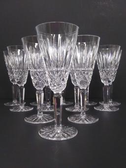 (12) 7" WATERFORD CRYSTAL Stemware Champagne Flutes