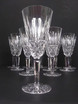 (12) 7" WATERFORD CRYSTAL Stemware Champagne Flutes