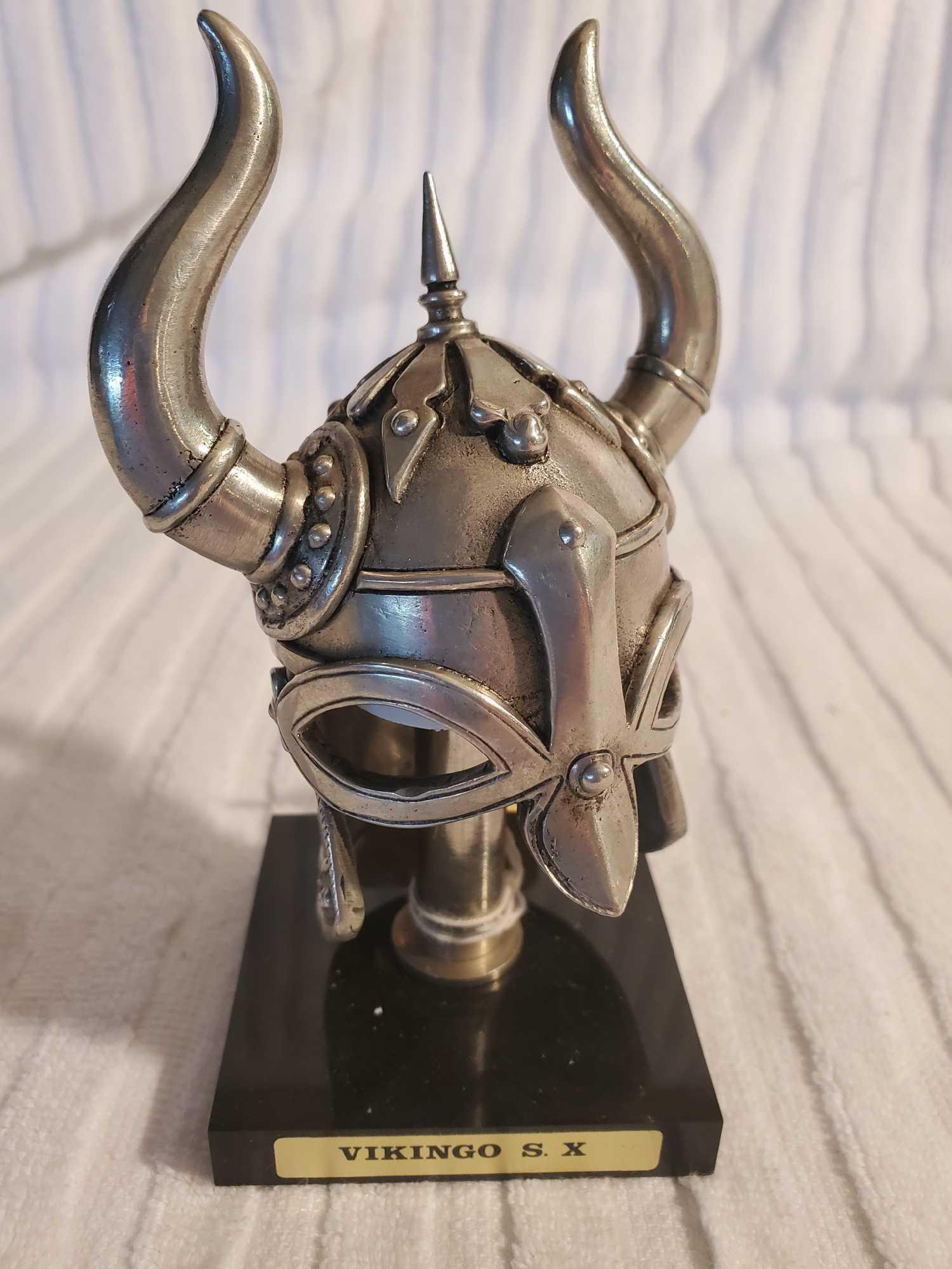 Very cool Pewter Viking S. X Helmet, miniature