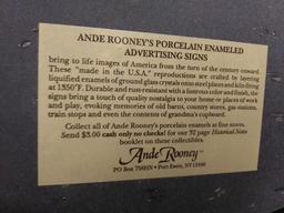 11.5" Ande Rooney's porcelain enameled advertising sign Smith Brother's Cough Drops