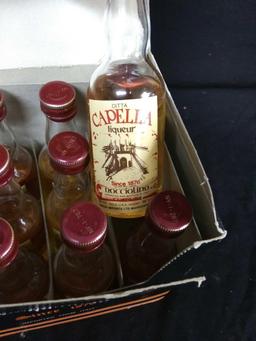 (12) Small DITTA CAPELLA LIQUORE DAL 1876 BOTTLES With Contents