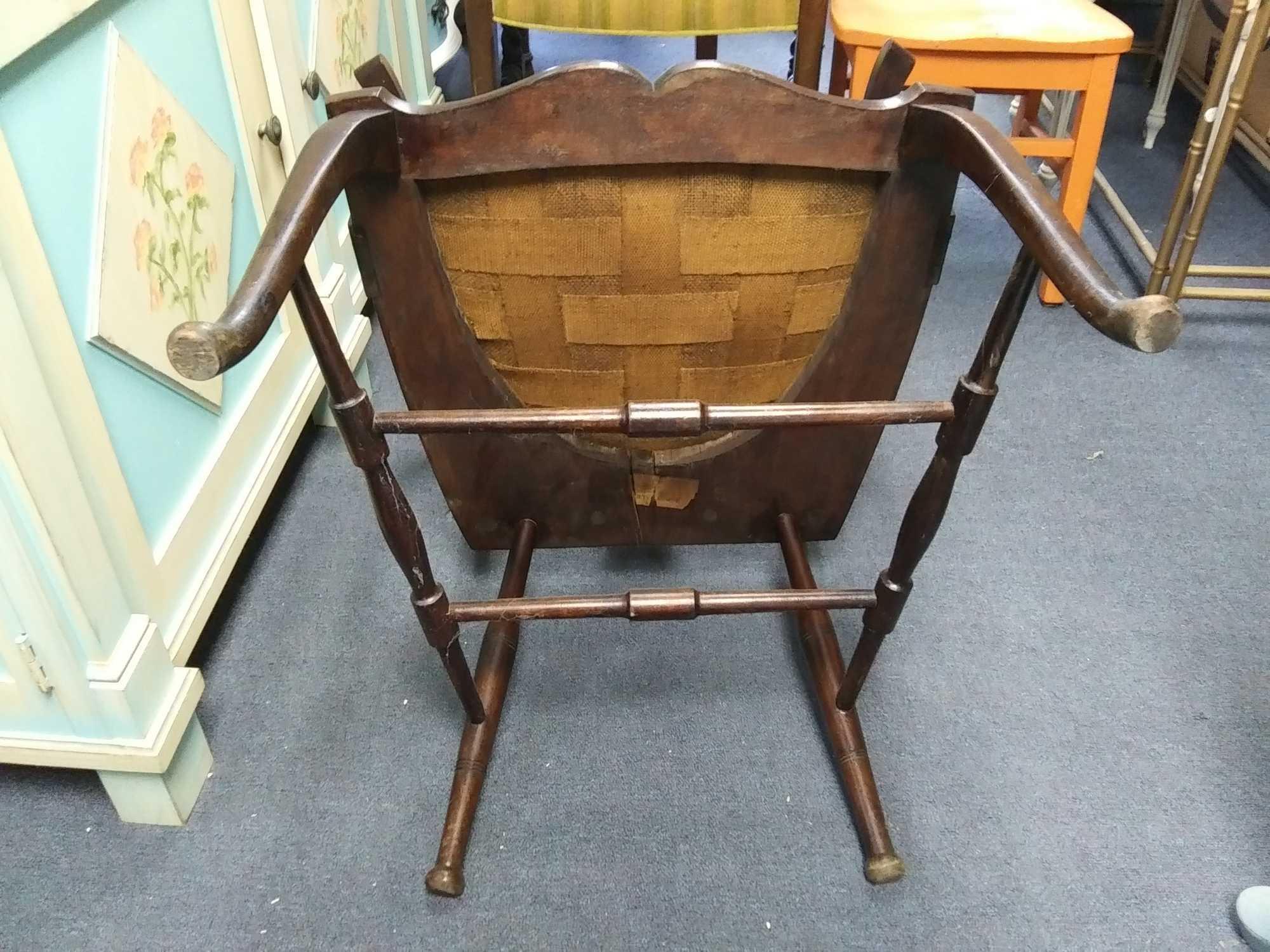 18th Century? Georgian Mahogany Armchair. J,R. Teale and Sons