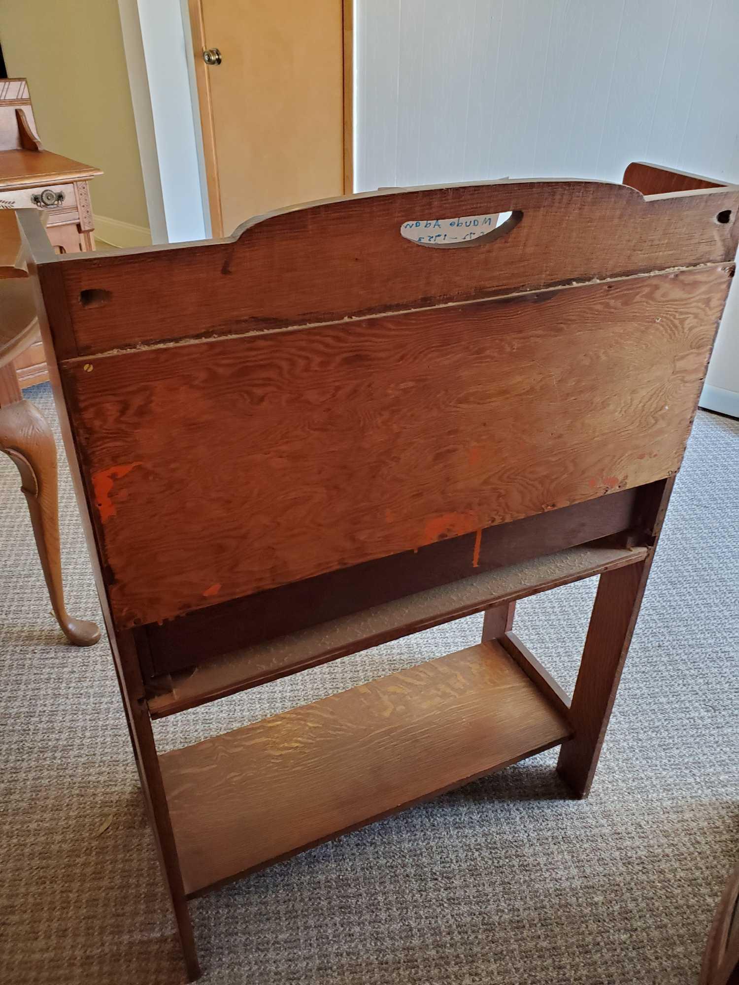 Now for Peter Pan enthusiasts- ANTIQUE Tiger Oak Desk