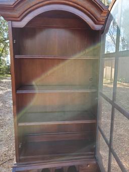 Vintage THOMASVILLE Secretary, with Glass doors 2 piece