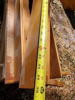 Nice Trio of 3 wood Wall Shelves