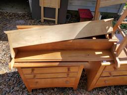 Nice Trio of 3 wood Wall Shelves