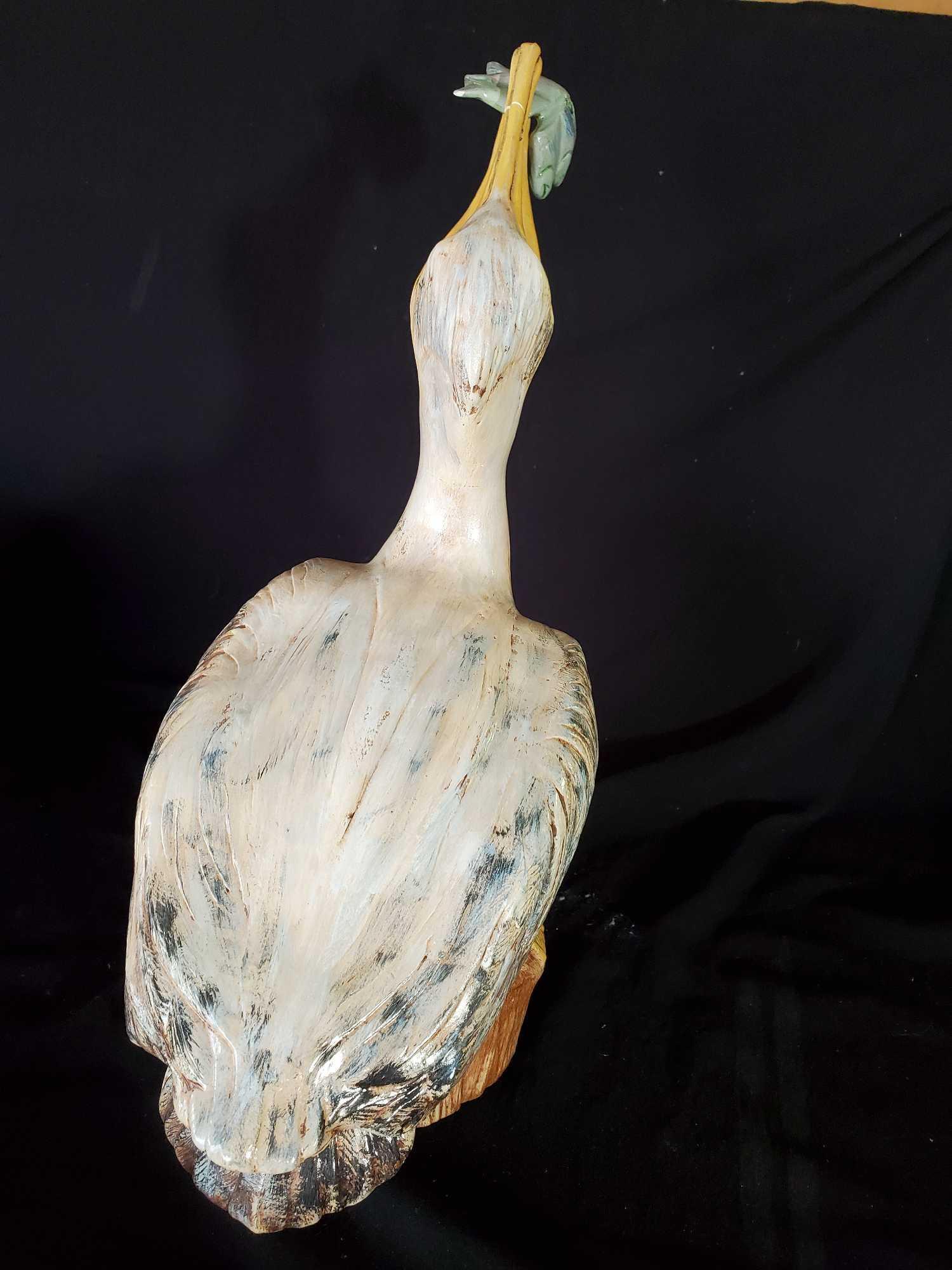 Nice, Large Pelican Ceramic figurine