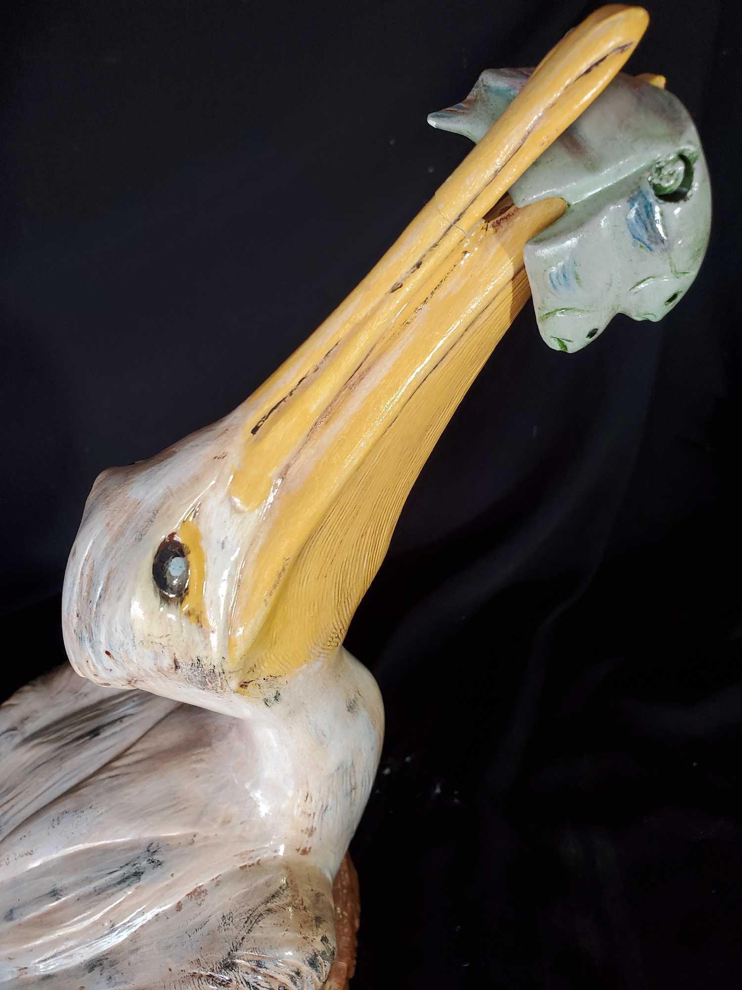 Nice, Large Pelican Ceramic figurine