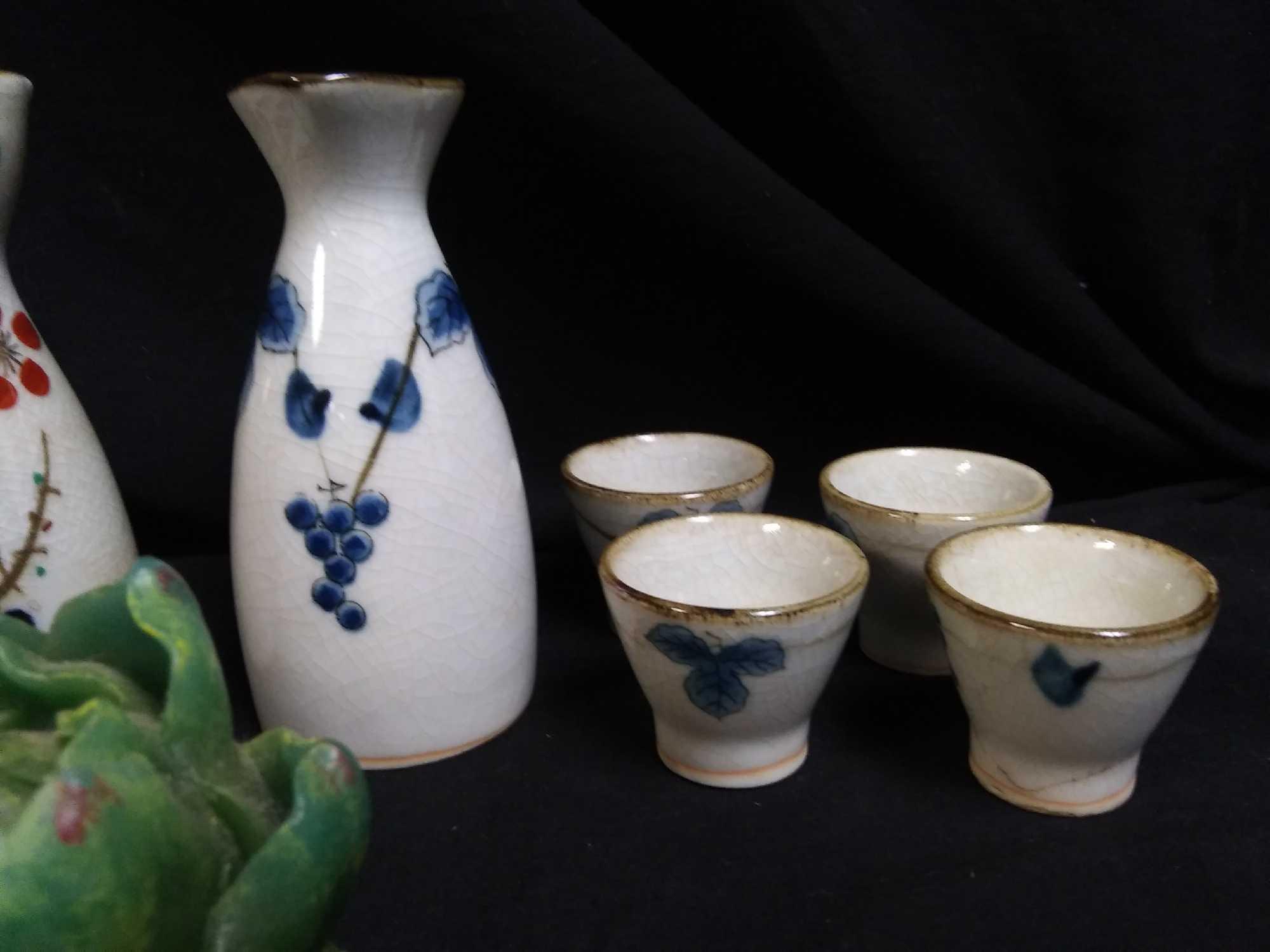 East Asian Ceramics and Incense Items Including Toyotoki Cups