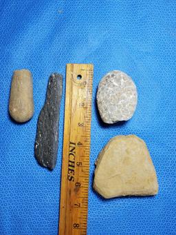 American Indian Artifact - various fossil types