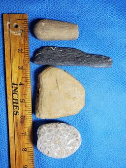 American Indian Artifact - various fossil types