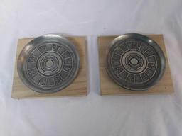 (8) Newburyport pewter Towle Coasters 7664