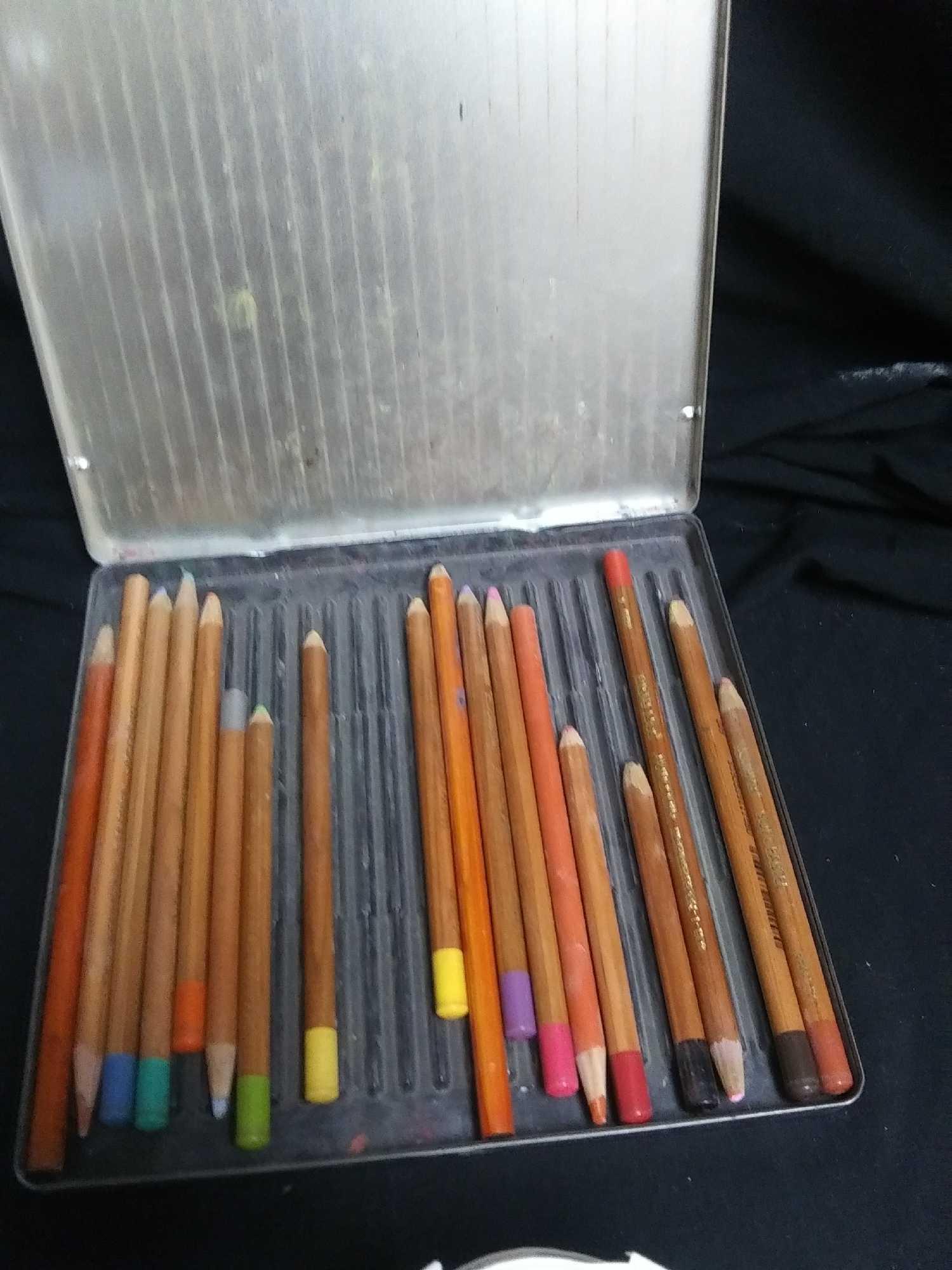 Small Group of Artist and Amateur Quality pastels and pastel pencils