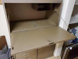 TOWER METAL INDUSTRIAL DESK/STORAGE/SAFE/FILE CABINET