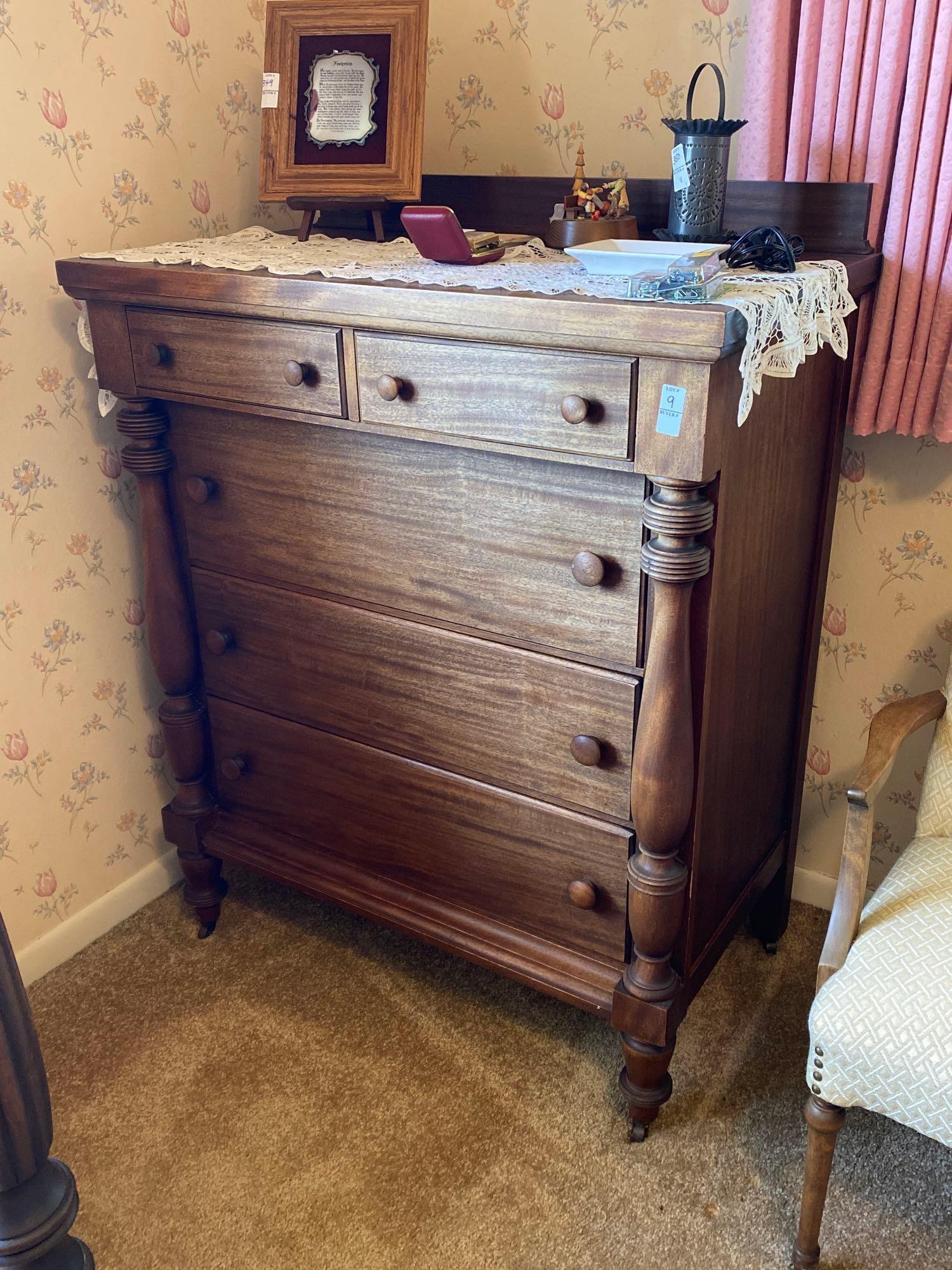 Antique Empire chest of drawers