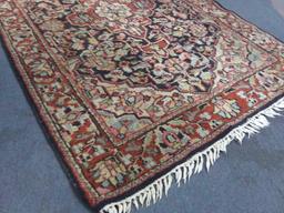 73" x 46" Vintage Tassel-edged Area Rug