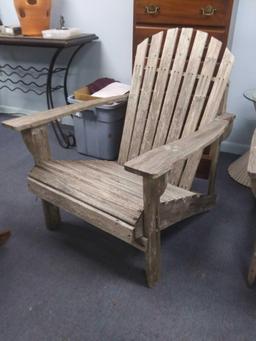 (1 or 2) Lightweight, Old Wooden Adirondack Chair