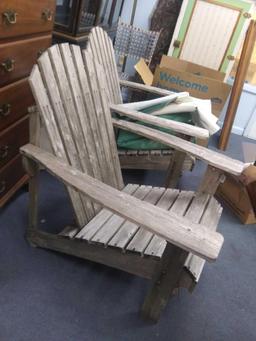 (1 or 2) Lightweight, Old Wooden Adirondack Chair