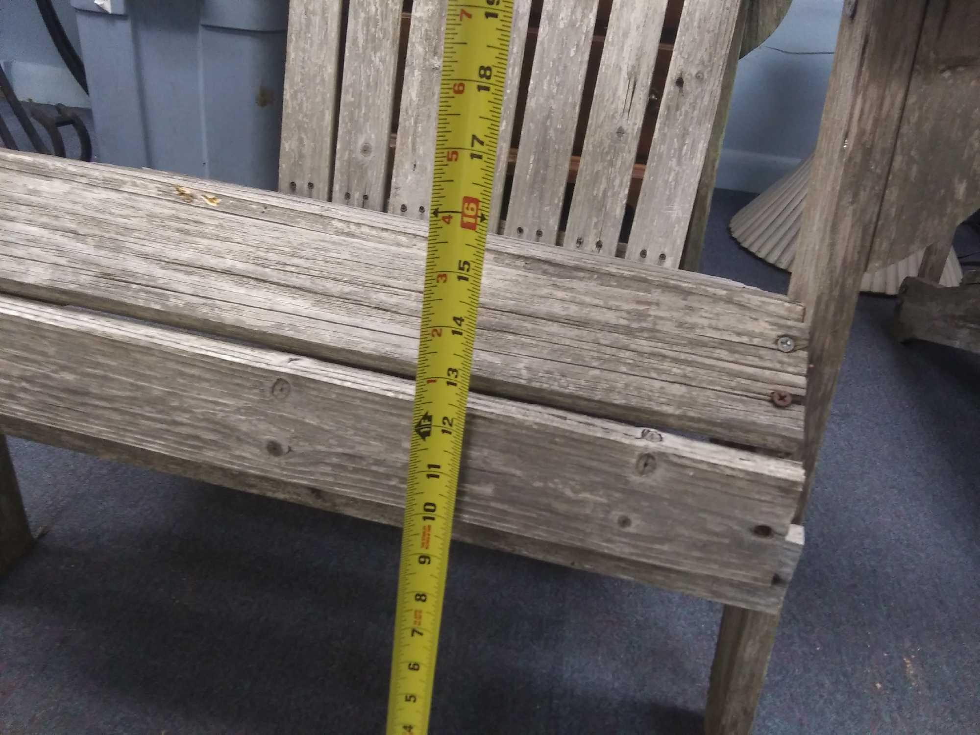 (1 or 2) Lightweight, Old Wooden Adirondack Chair