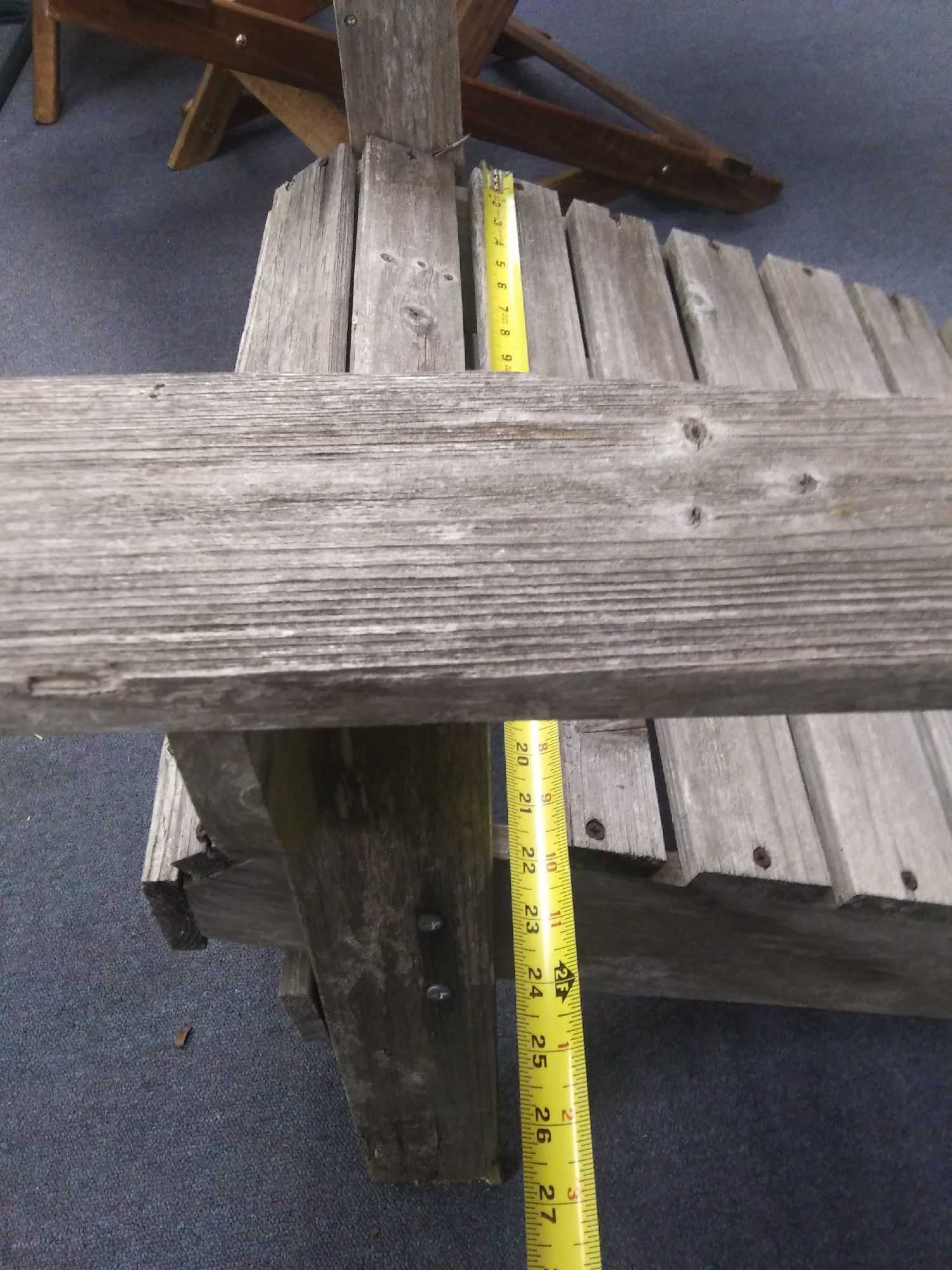 (1 or 2) Lightweight, Old Wooden Adirondack Chair