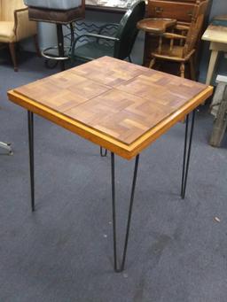 Cute Hairpin Leg, Interesting Nordic Style Wood Top Table