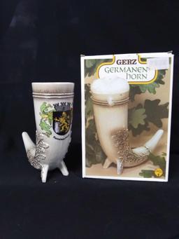 GERZ German Ceramic horn in Box, Ramstein / Pfalz