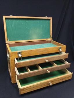 Machinist Chest with 4 Felt-lined Drawers