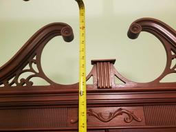 GORGEOUS ANTIQUE Mahogany Secretary made by Maddox Tables, with key