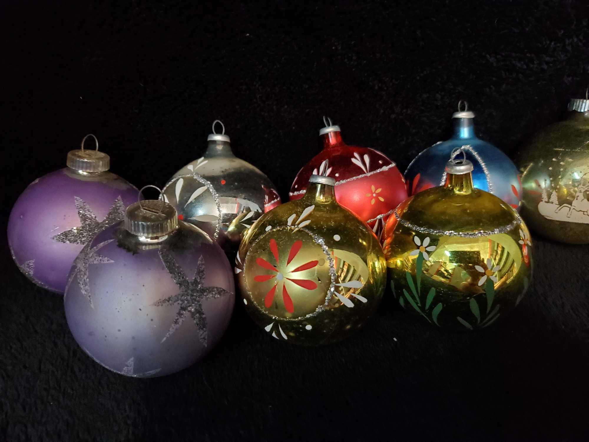 Huge lot of Vintage Glass Christmas bulbs