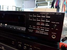 2 CD player systems Sony and JVC