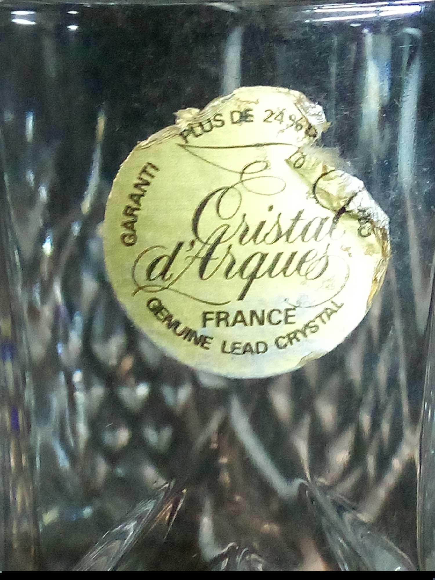 Beautiful Crystal Pairs Including Cristal d'Arques France