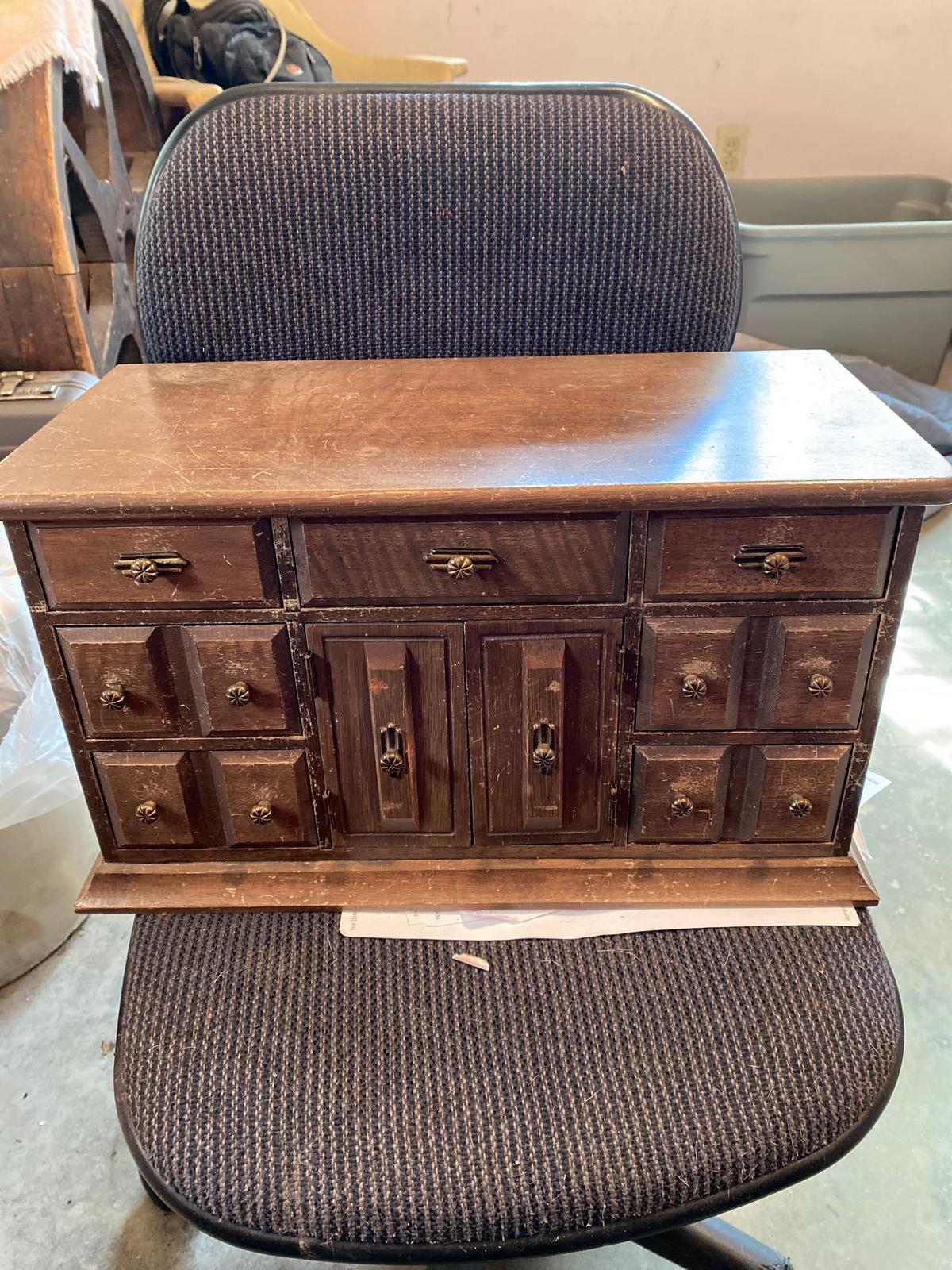 Large vintage jewelry chest with lots of wonderful jewelry