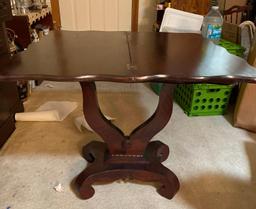 Antique Empire Flip Rotating Top Console Table