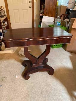 Antique Empire Flip Rotating Top Console Table