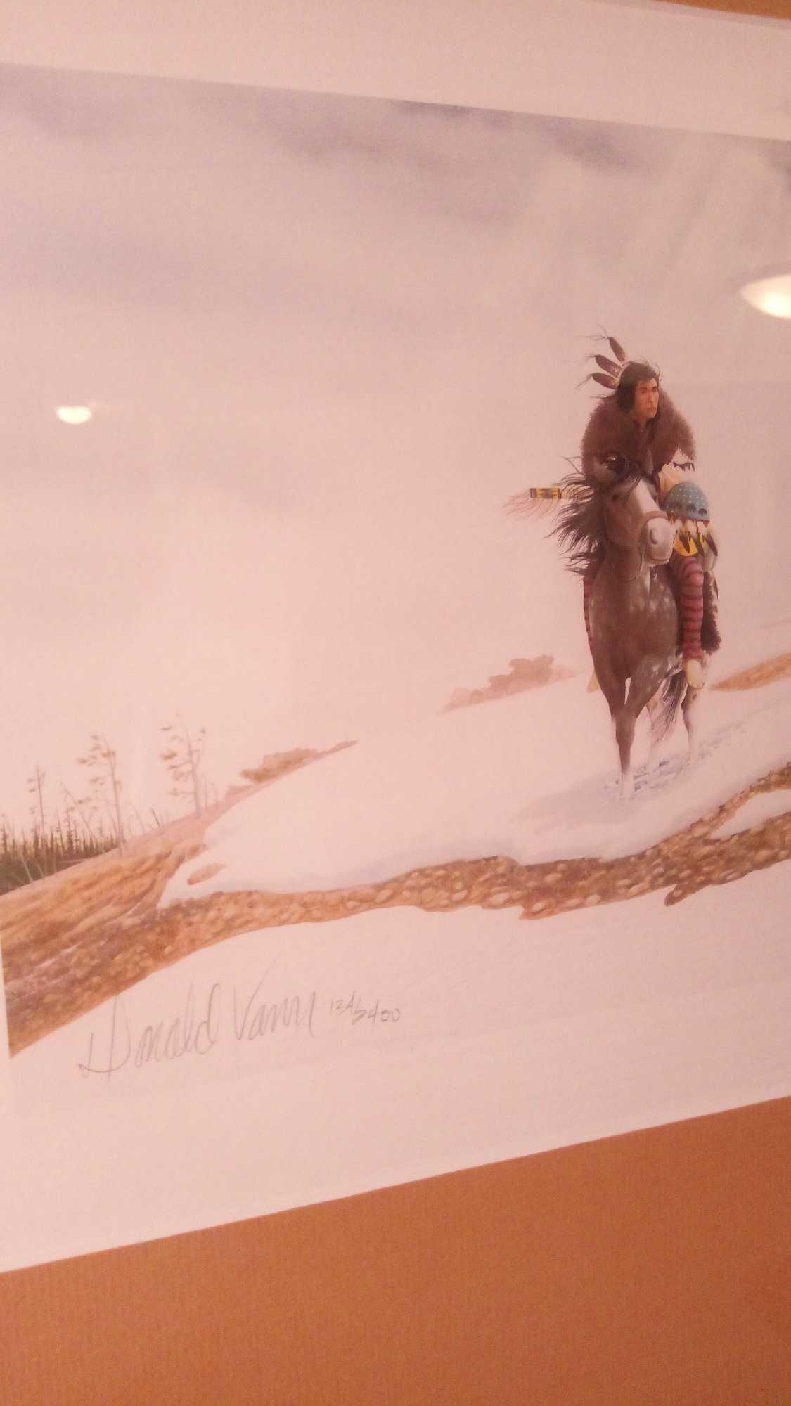 DONALD VANN NATIVE AMERICAN FINE ART SIGNED AND NUMBERED