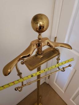 Vintage MCM adjustable BRASS VALET