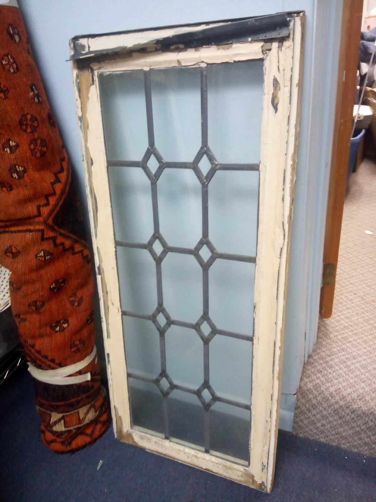 ANTIQUE SALVAGE WOOD FRAME WINDOWS, DOUBLE HANDLE