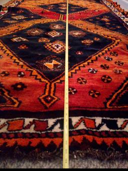 VERY OLD LARGE, HIGHLY STYLIZED AND INTRICATE PERSIAN? RUG