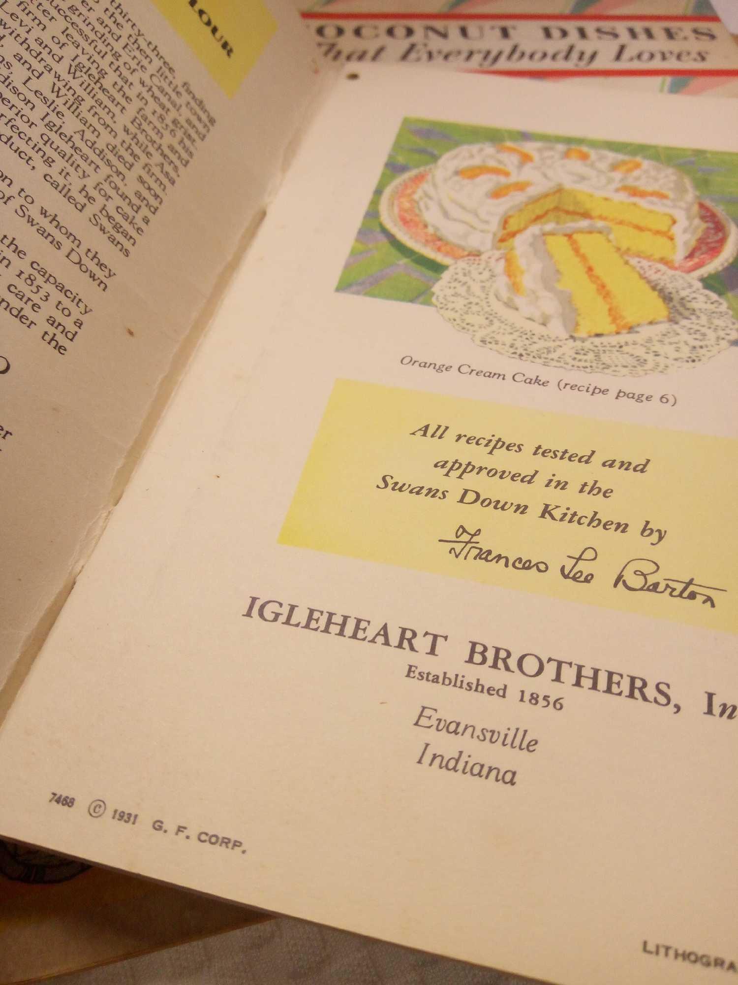 ADVERTISING AND COOKBOOKS FROM AS FAR BACK AS THE1930s